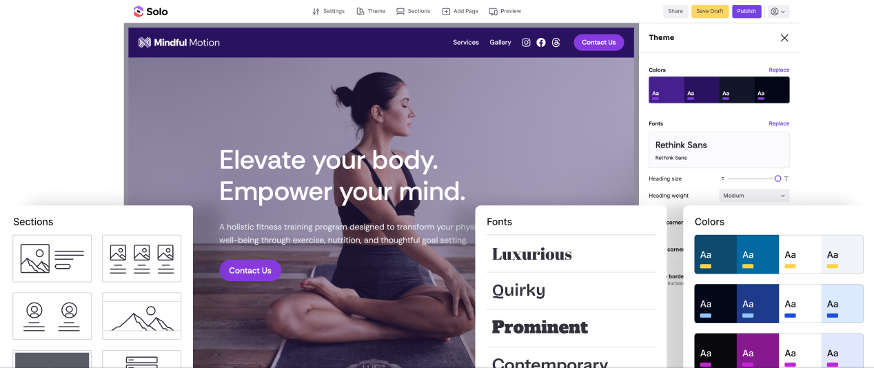 A website built with Solo Pro